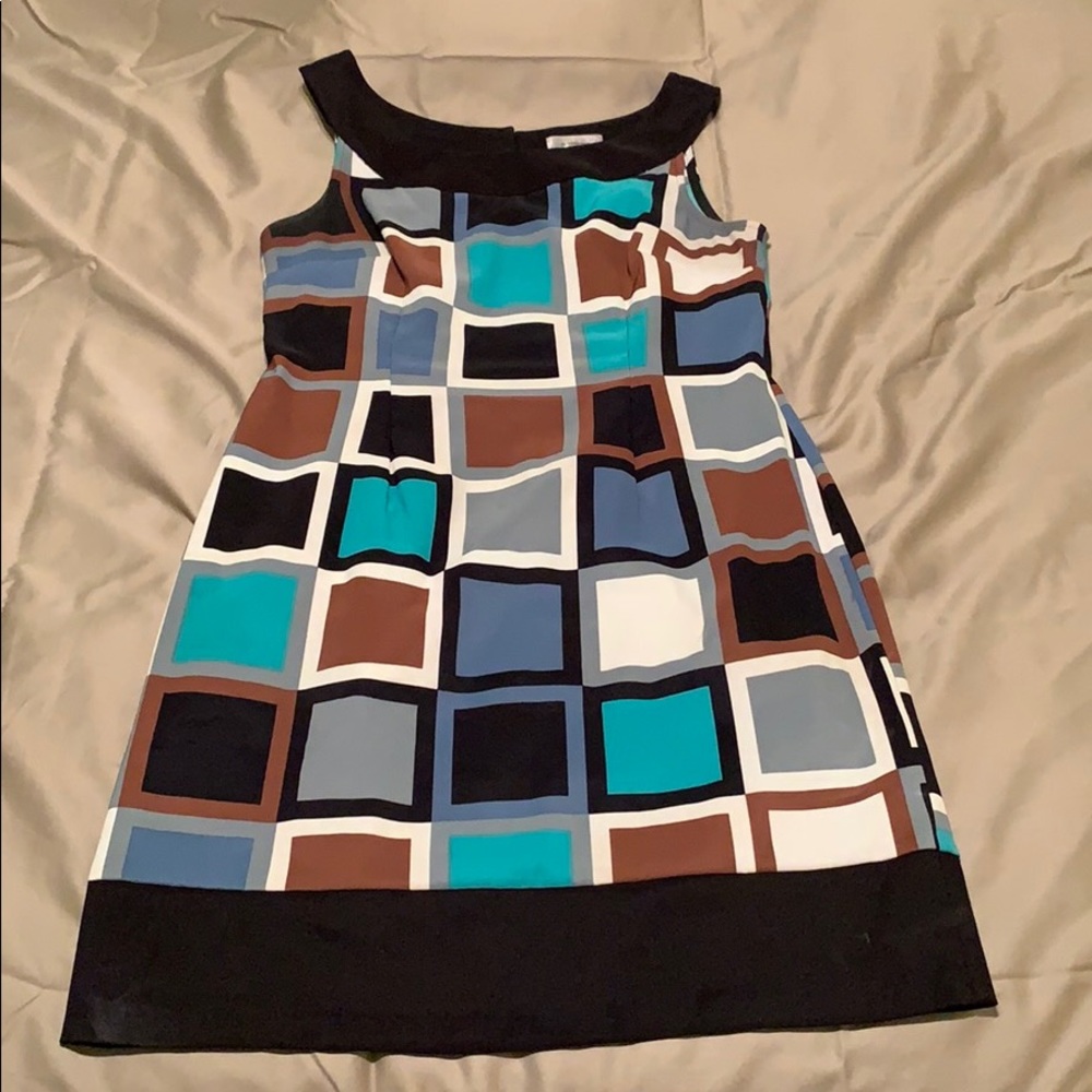 Thick strapped, geometric Dress!